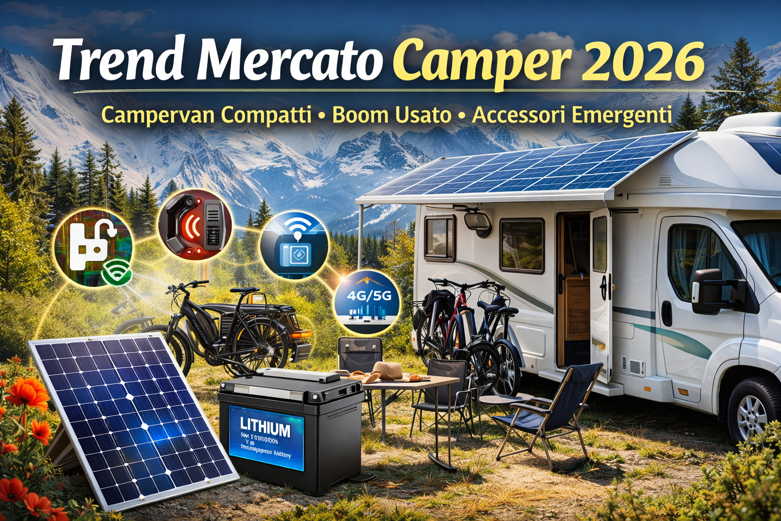Trend del mercato camper e accessori emergenti: cosa aspettarsi nel 2026