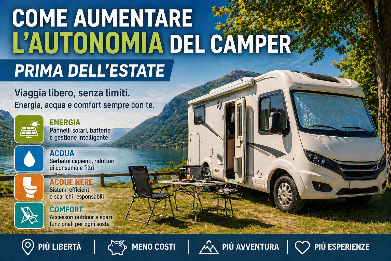 Come aumentare l’autonomia del camper prima dell’estate: guida completa per viaggiare senza limiti