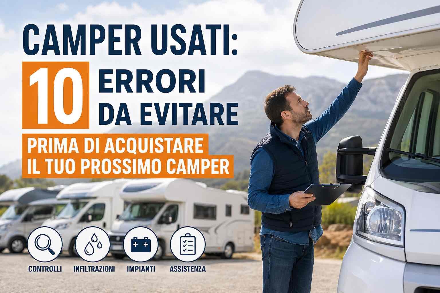Camper usati: 10 errori da evitare prima di acquistare il tuo prossimo camper