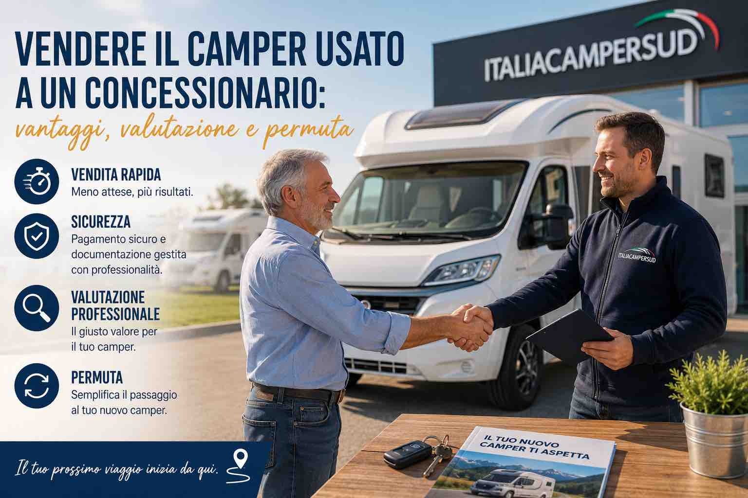 Vendere il camper usato a un concessionario: vantaggi, valutazione e permuta