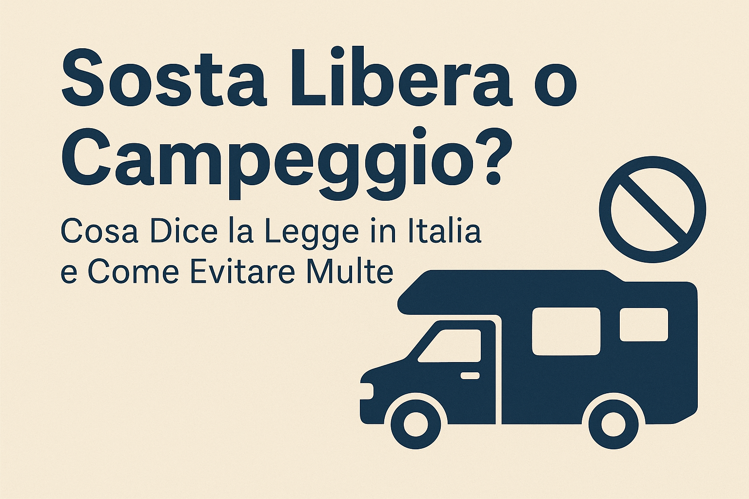 Sosta Libera o Campeggio? Cosa Dice la Legge in Italia e Come Evitare Multe